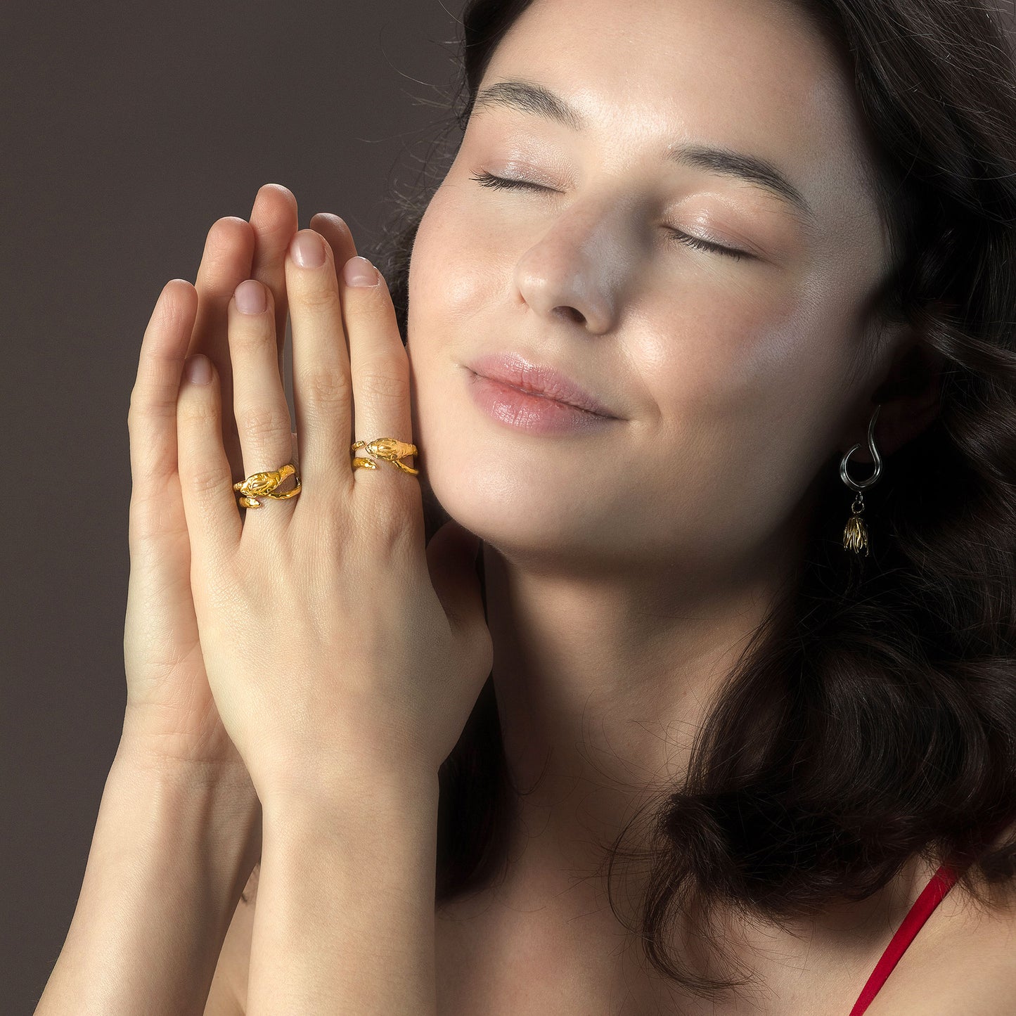 The "Serpent" Organic Wrap Ring | 925 Sterling Silver & 14K Gold Vermeil