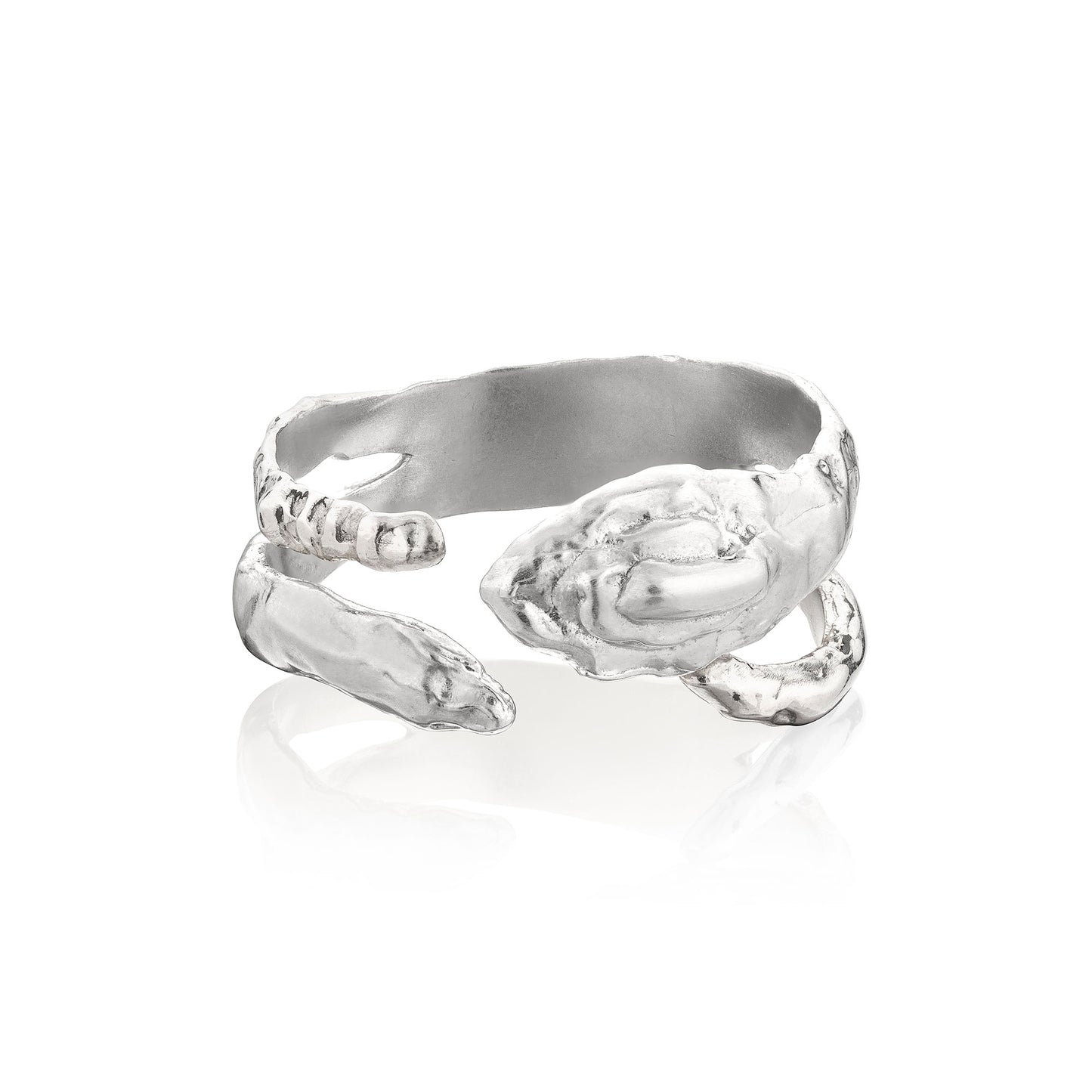 The "Serpent" Organic Wrap Ring | 925 Sterling Silver & 14K Gold Vermeil